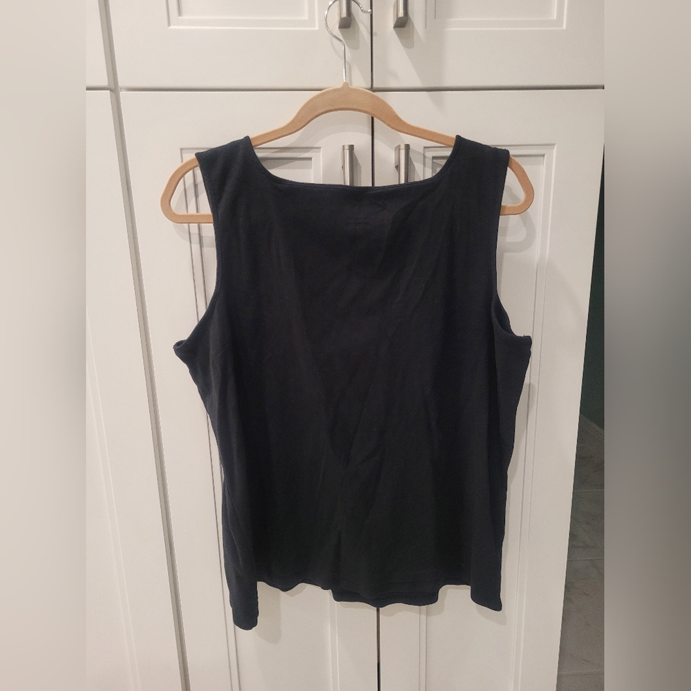 Ruby Rd Black Tank Top Size 2X - Picture 2 of 4